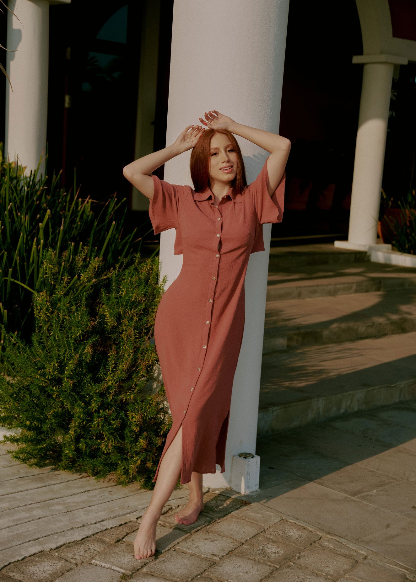 Vestido Elva Rosa